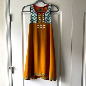 THML Embroidered Tank swing dress